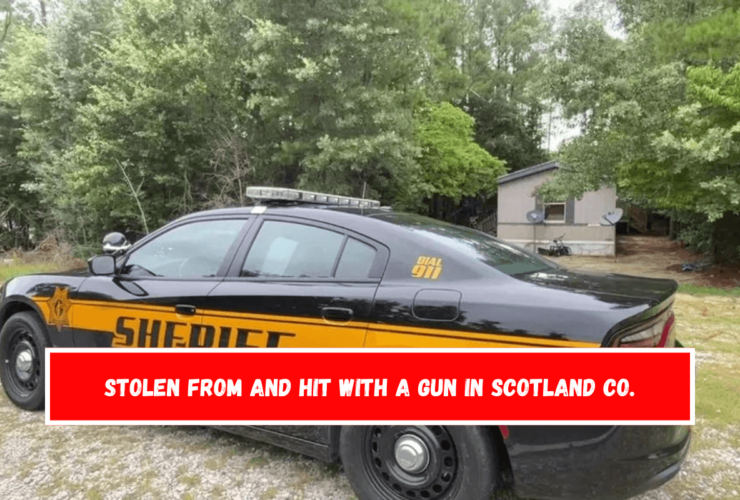 Stolen from and hit with a gun in Scotland Co.