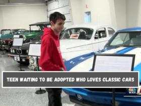 Teen waiting to be adopted who loves classic cars