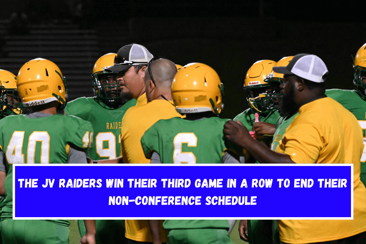 The JV Raiders win their third game in a row to end their non-conference schedule