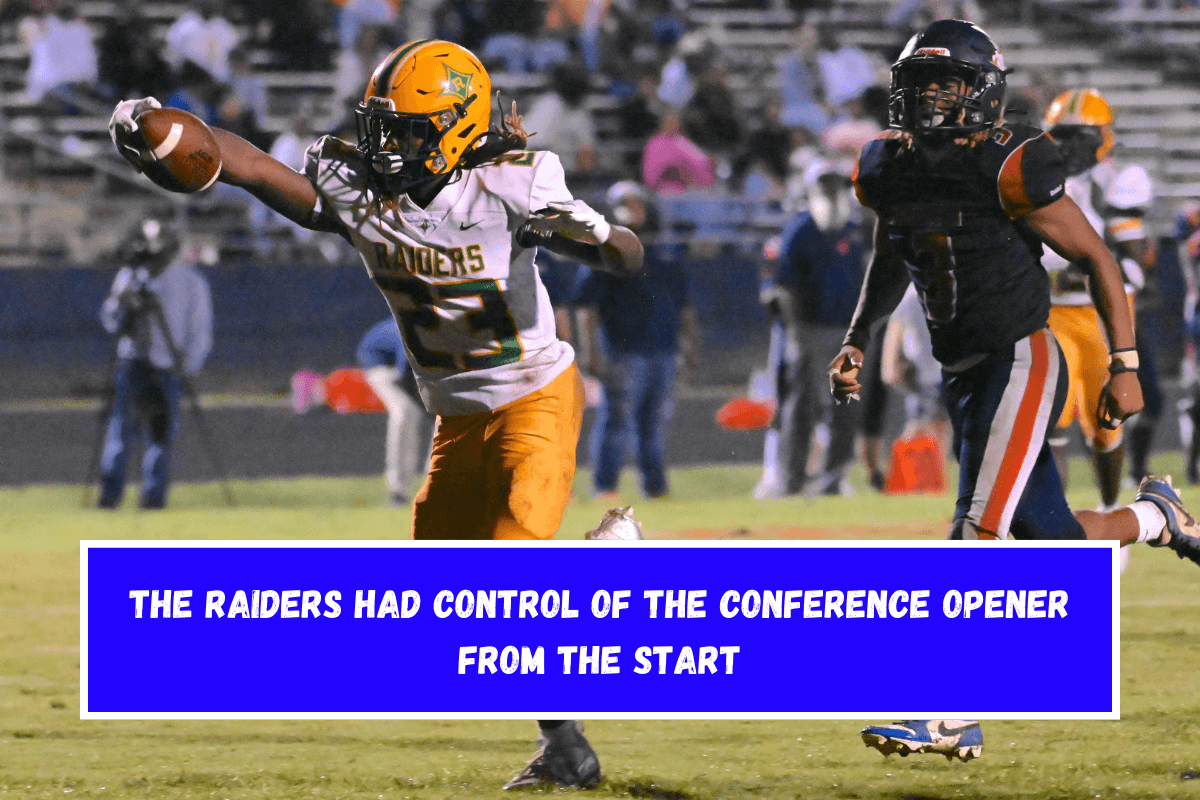 The Raiders had control of the conference opener from the start