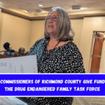 The commissioners of Richmond County give funds to the Drug Endangered Family Task Force