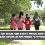 The most recent tests in North Carolina show that black and Hispanic kids continue to do poorly