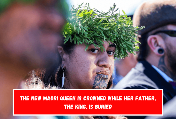 The new Maori queen is crowned while her father, the King, is buried