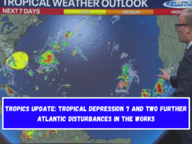 Tropics update Tropical Depression 7 and two further Atlantic disturbances in the works