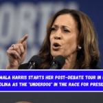 VP Kamala Harris starts her post-debate tour in North Carolina as the underdog in the race for president