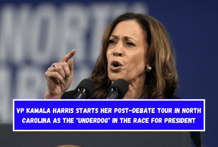 VP Kamala Harris starts her post-debate tour in North Carolina as the underdog in the race for president