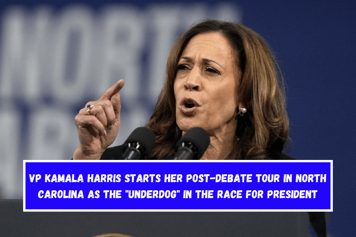 VP Kamala Harris starts her post-debate tour in North Carolina as the underdog in the race for president