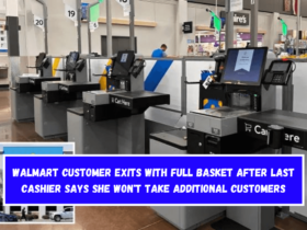 Walmart customer exits with full basket after last cashier says she won't take additional customers