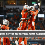 Week 2 of the ACC Football Power Rankings