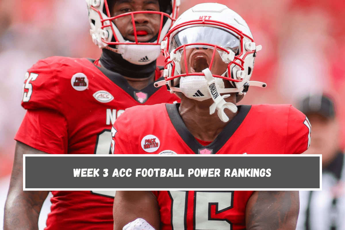 Week 3 ACC Football Power Rankings