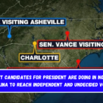 What candidates for president are doing in North Carolina to reach independent and undecided voters