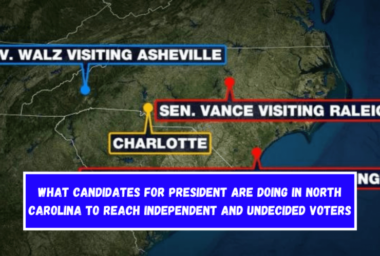 What candidates for president are doing in North Carolina to reach independent and undecided voters