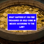 What happens if you find treasures or gold coins in Mexico according to the law?