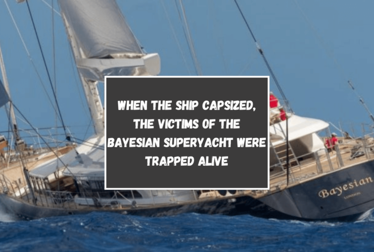 When the ship capsized, the victims of the Bayesian superyacht were trapped alive