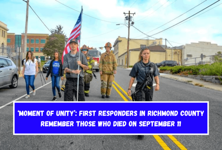 ‘MOMENT OF UNITY’ First responders in Richmond County remember those who died on September 11