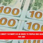 $3,822 direct payments in 48 hours to people who qualified for SSDI