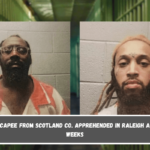 3rd escapee from Scotland Co. apprehended in Raleigh after 3 weeks