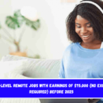 5 Entry-Level Remote Jobs with earnings of $75,000 (No Experience Required) before 2025