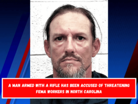 A man armed with a rifle has been accused of threatening FEMA workers in North Carolina