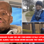 DC teenager claims she and companions fatally attacked crippled, elderly man Reggie Brown because they were 'bored'.