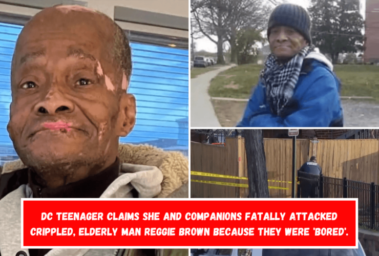 DC teenager claims she and companions fatally attacked crippled, elderly man Reggie Brown because they were 'bored'.