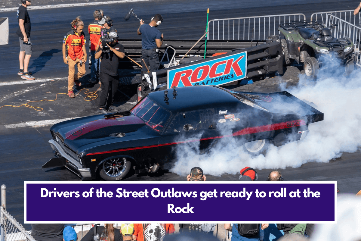 Drivers of the Street Outlaws get ready to roll at the Rock