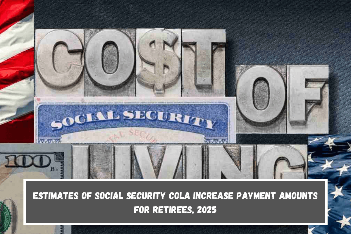 Estimates of Social Security Cola Increase Payment Amounts for Retirees, 2025