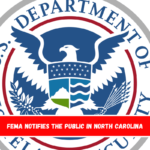 FEMA notifies the public in North Carolina