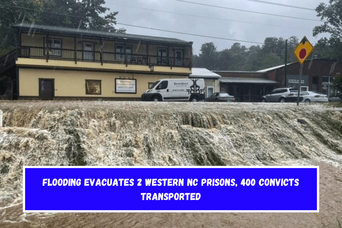 Flooding evacuates 2 western NC prisons, 400 convicts transported