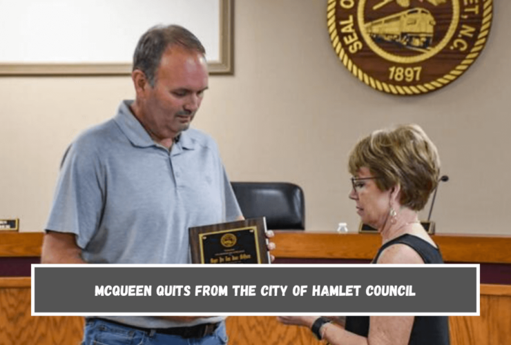 McQueen quits from the City of Hamlet Council