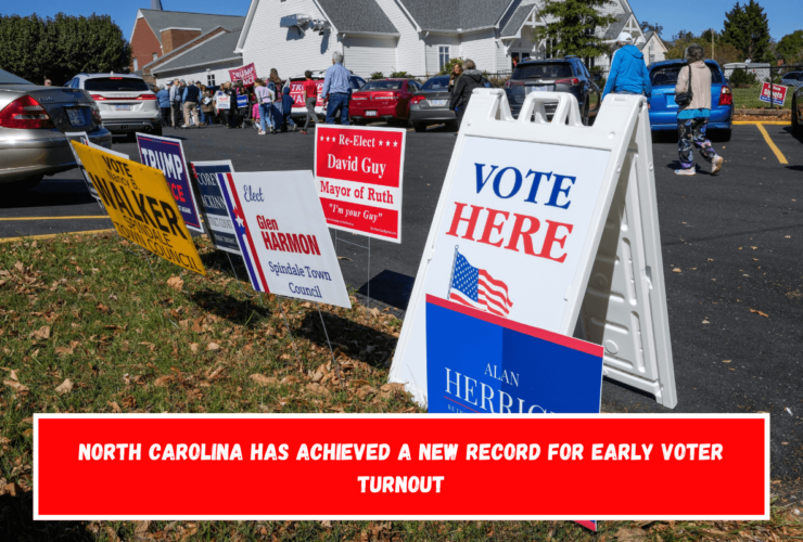 North Carolina has achieved a new record for early voter turnout