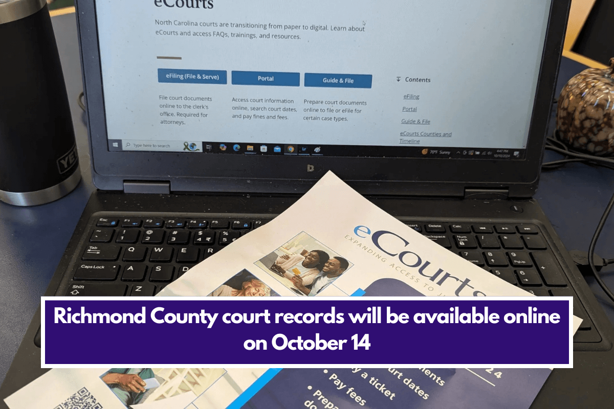 Richmond County court records will be available online on October 14