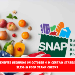 SNAP benefits beginning on October 4 in certain states Up to $1,756 in Food Stamp checks