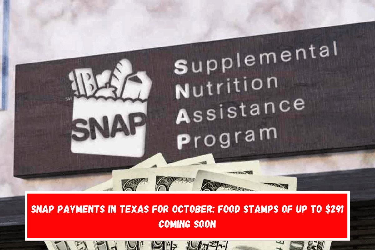 SNAP payments in Texas for October Food Stamps of up to $291 coming soon