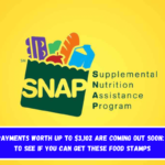 SNAP payments worth up to $3,102 are coming out soon Check to see if you can get these Food Stamps