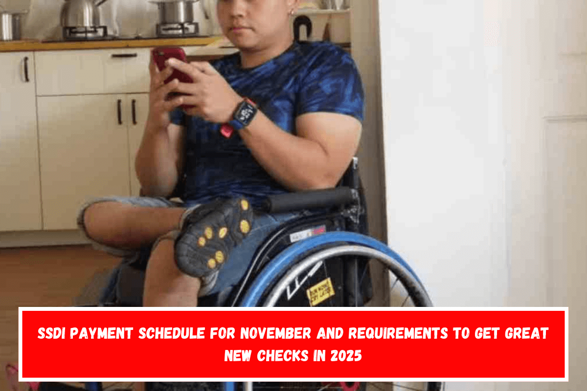 SSDI payment schedule for November and Requirements to get great new checks in 2025