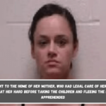 Woman went to the home of her mother, who had legal care of her children, and beat her hard before taking the children and fleeing the region; apprehended