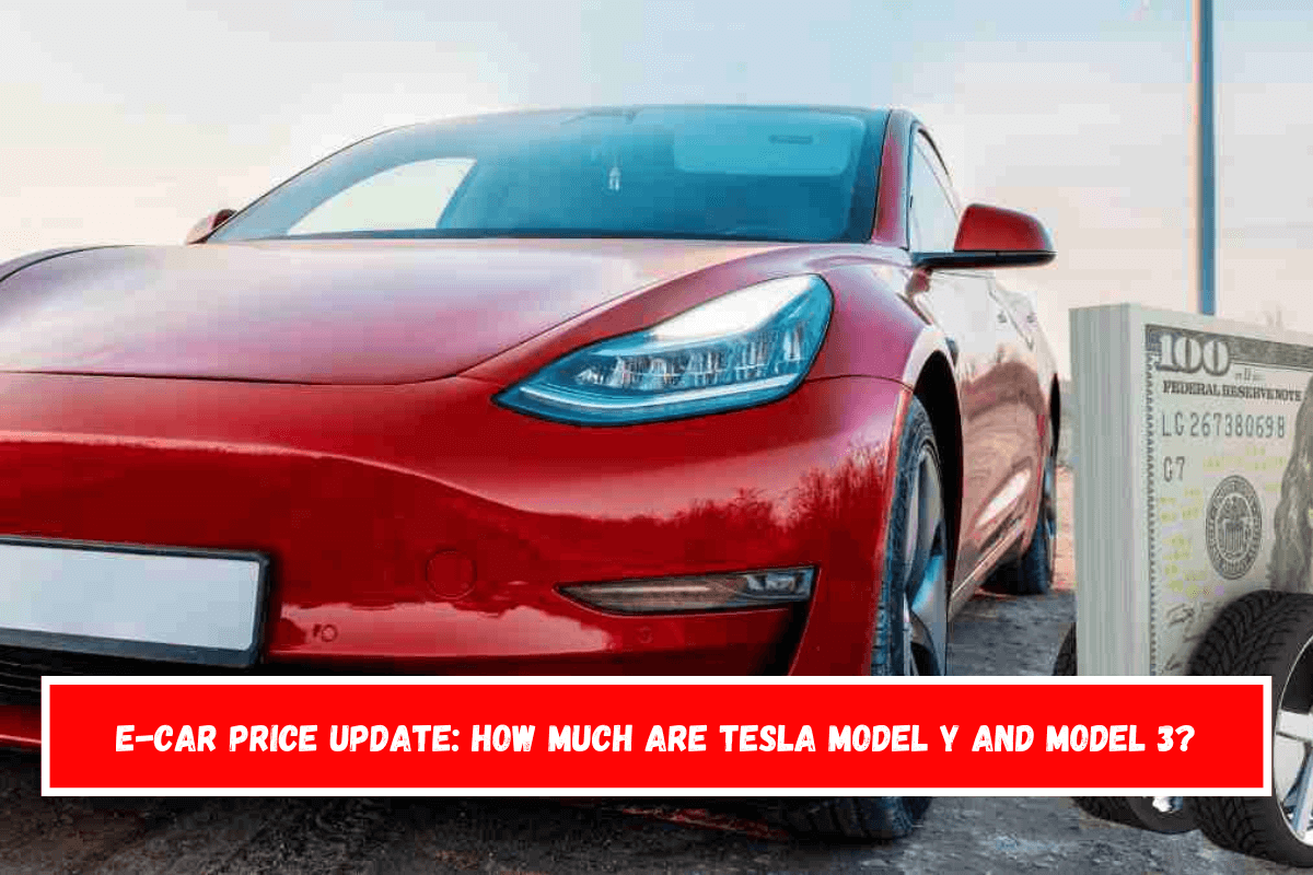 e-Car price update How much are Tesla Model Y and Model 3