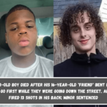 A 14-year-old boy died after his 16-year-old friend bent down and let him go first while they were going down the street, and then fired 13 shots in his back; minor sentenced