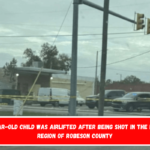 A 6-year-old child was airlifted after being shot in the Maxton region of Robeson County