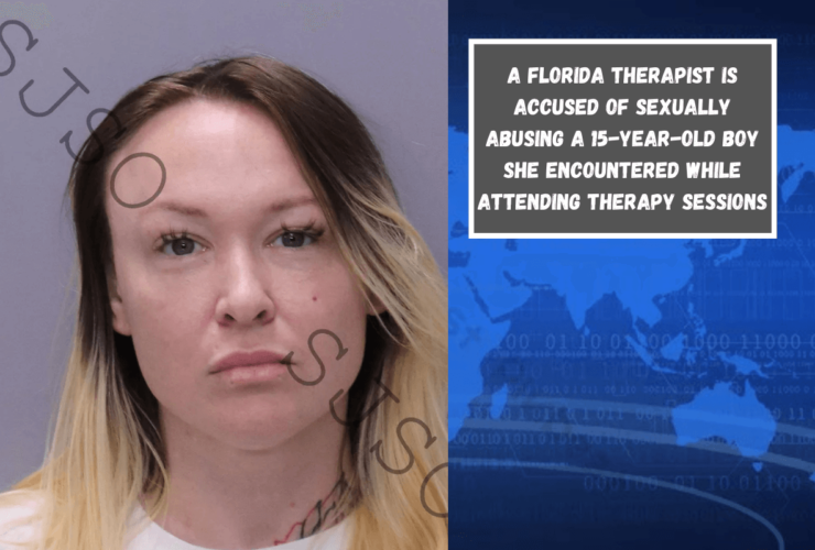 A Florida therapist is accused of sexually abusing a 15-year-old boy she encountered while attending therapy sessions