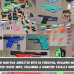 A Maryland man was arrested with 80 firearms, including multiple 3D-printed 'ghost guns,' following a domestic assault incident