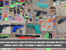 A Maryland man was arrested with 80 firearms, including multiple 3D-printed 'ghost guns,' following a domestic assault incident