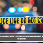 A body was discovered inside a storage locker in Mooresville, according to the sheriff