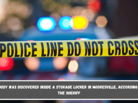 A body was discovered inside a storage locker in Mooresville, according to the sheriff