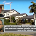 A man in Florida randomly attacked a golfer with his clubs, holds head underwater in the pond, killing him, in a random attack in front of terrified onlookers