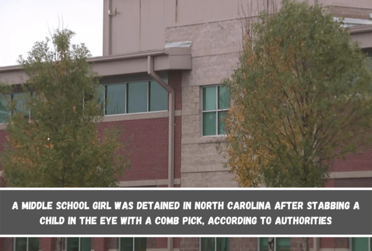 A middle school girl was detained in North Carolina after stabbing a child in the eye with a comb pick, according to authorities