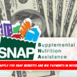 Can I apply for SNAP benefits and WIC payments in November