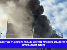 Employees of a biotech company evacuate after fire breaks out in North Carolina building