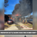 Firefighters battle massive house fires in Union County